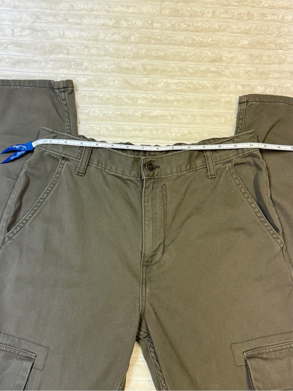 Wrangler: Boys Wrangler Authentics Classic Cargo Pant, Olive Green, Size 18 - Picture 6 of 11